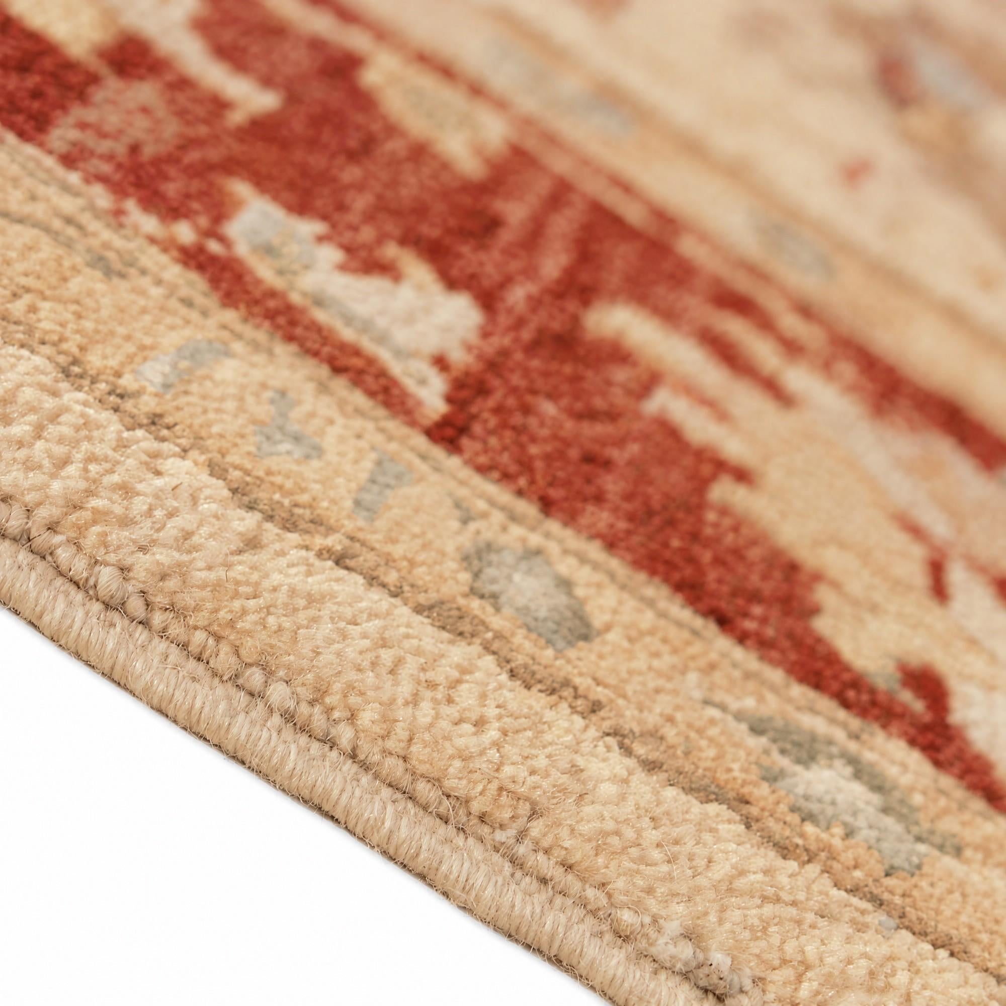 155cm x 205cm Hand Knotted Ziegler Rug