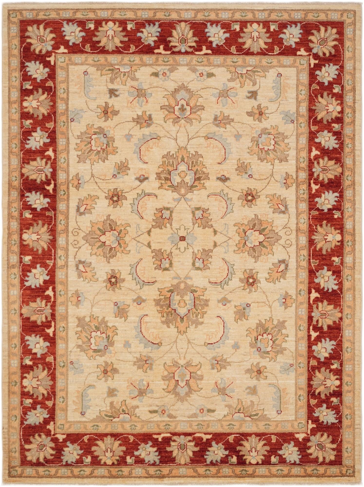 5' x 6' 9 Hand Knotted Ziegler Rug