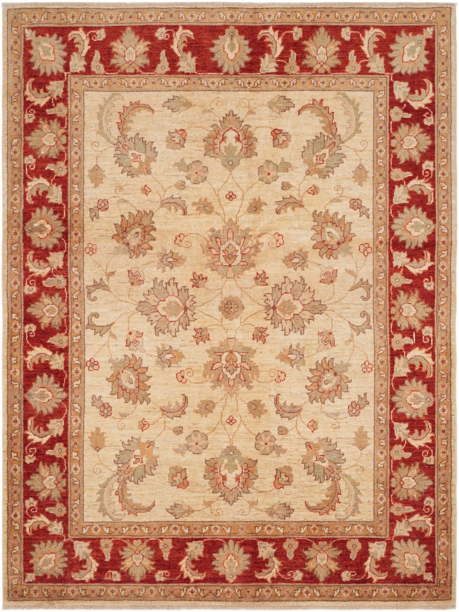 5' 1 x 6' 9 Hand Knotted Ziegler Rug
