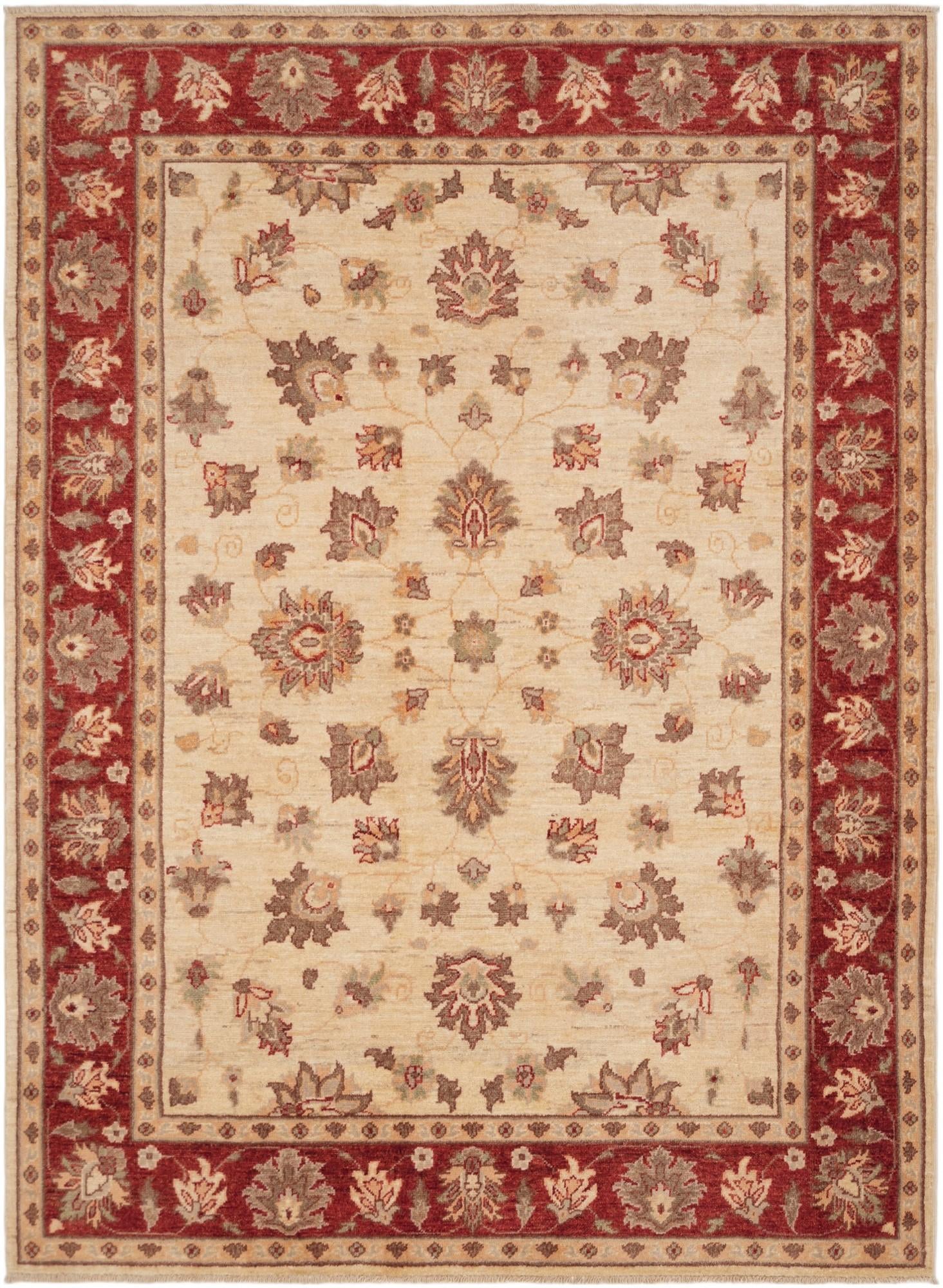 4' 11 x 6' 9 Hand Knotted Ziegler Rug