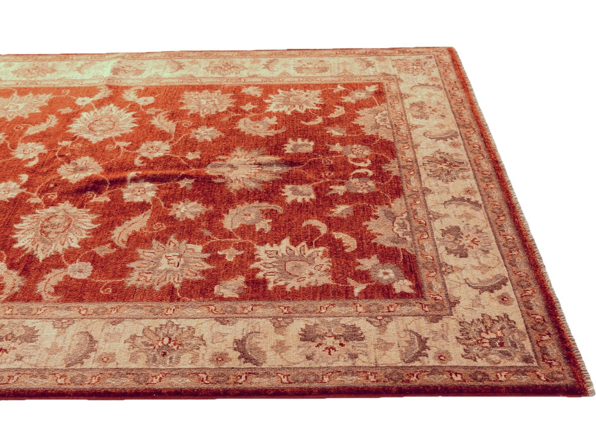 5' 1 x 7' 1 Hand Knotted Ziegler Rug