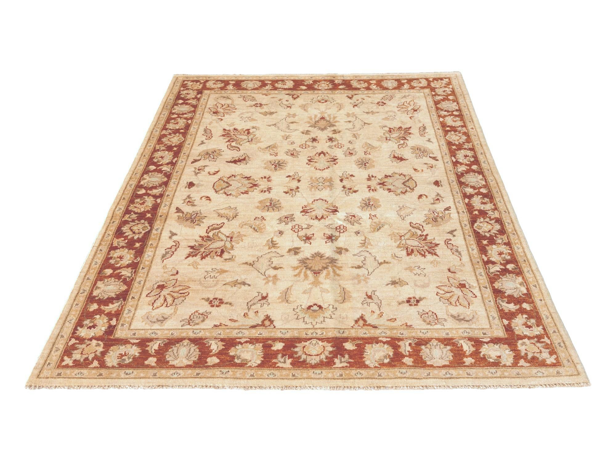 4' 10 x 6' 7 Hand Knotted Ziegler Rug