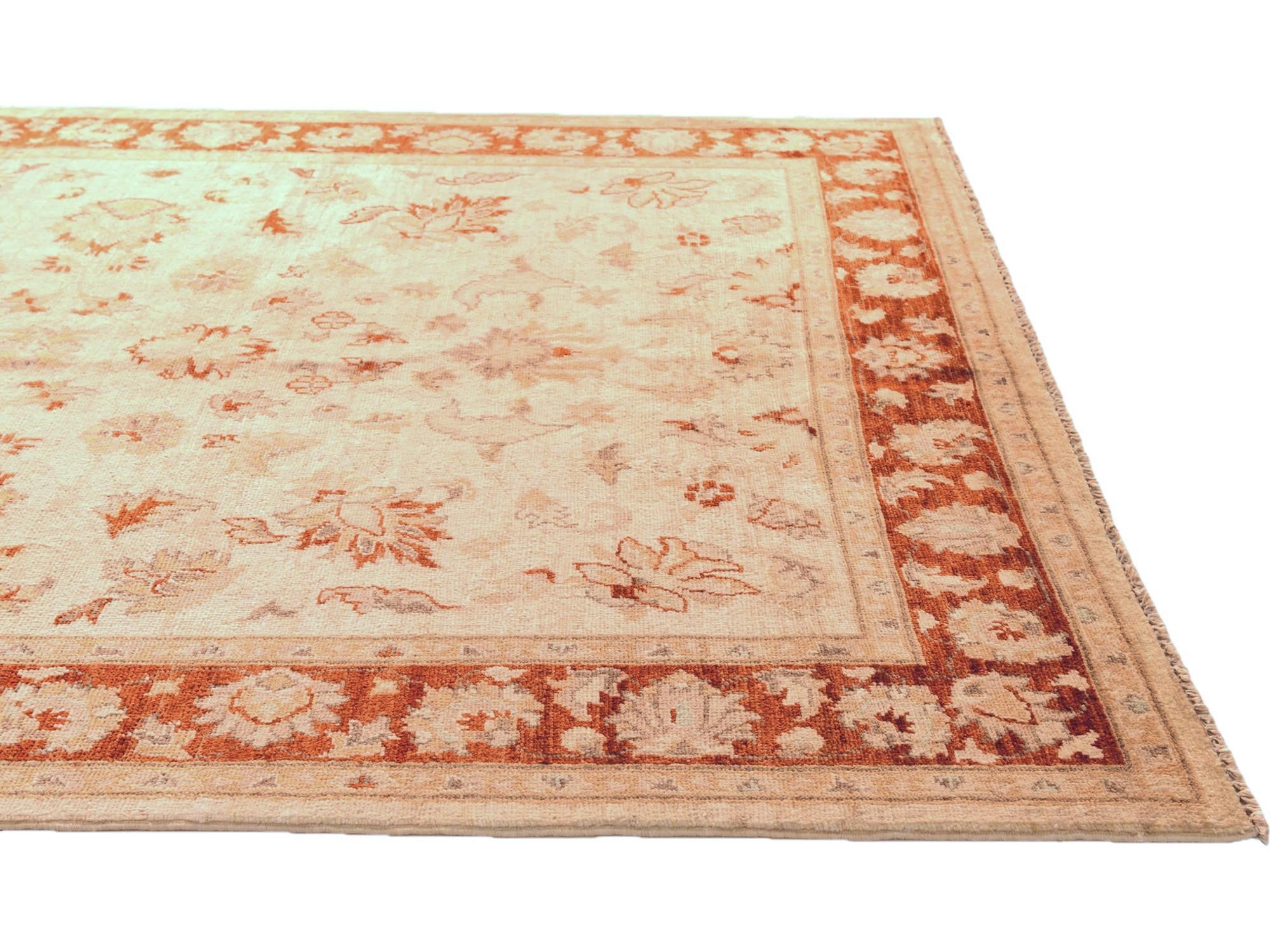 4' 10 x 6' 7 Hand Knotted Ziegler Rug