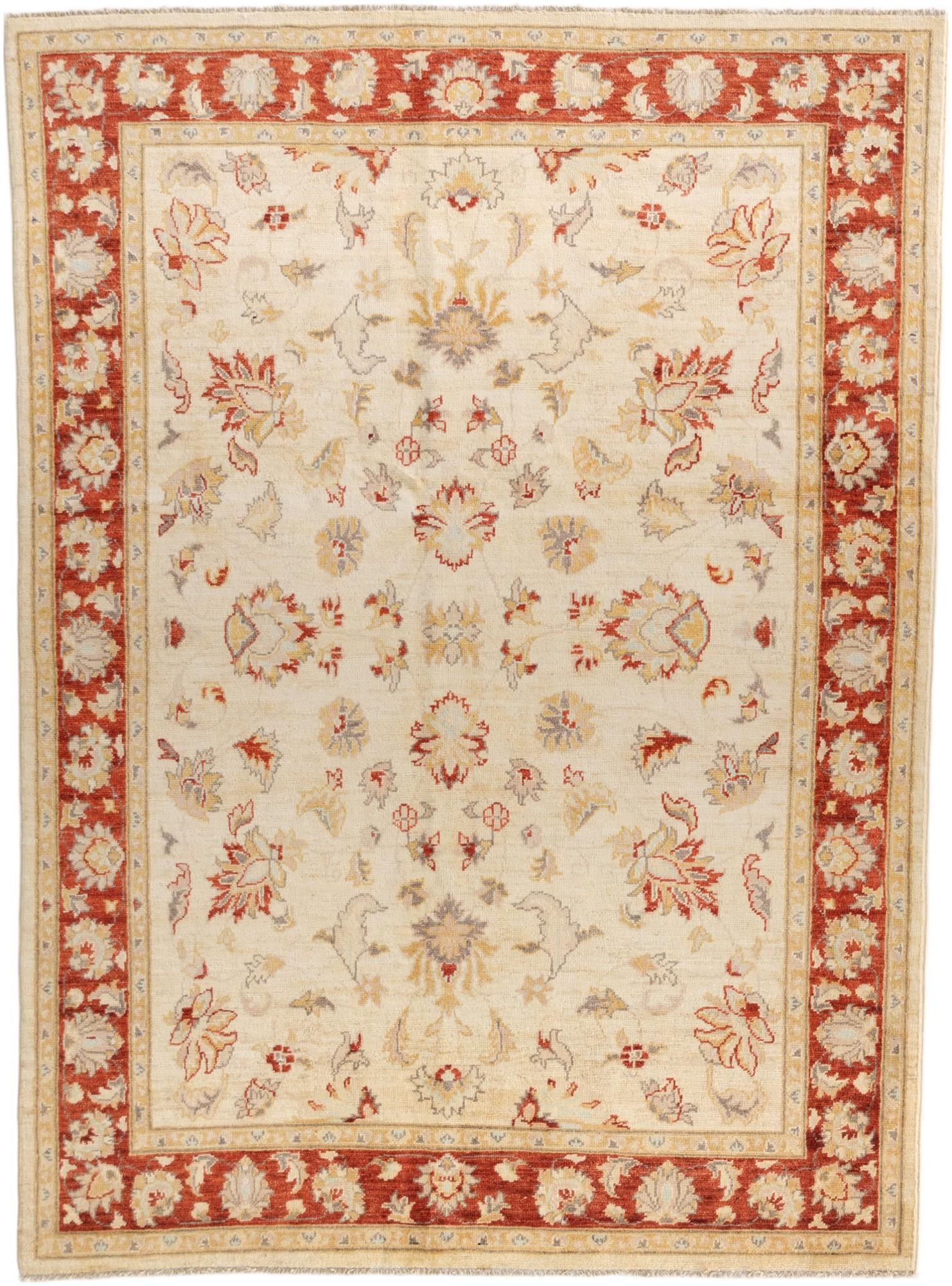 4' 10 x 6' 7 Hand Knotted Ziegler Rug