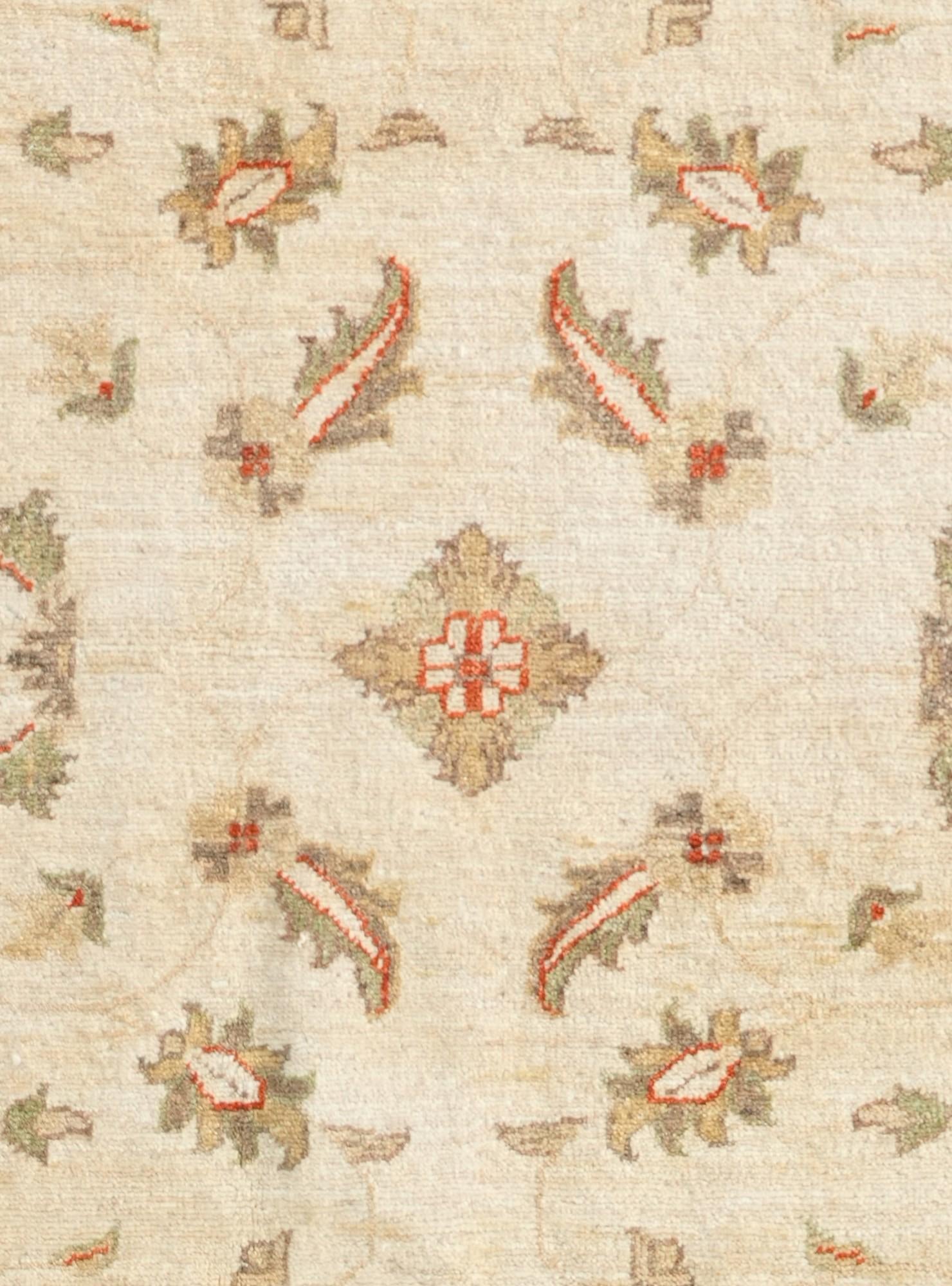 4' 11 x 6' 4 Hand Knotted Ziegler Rug