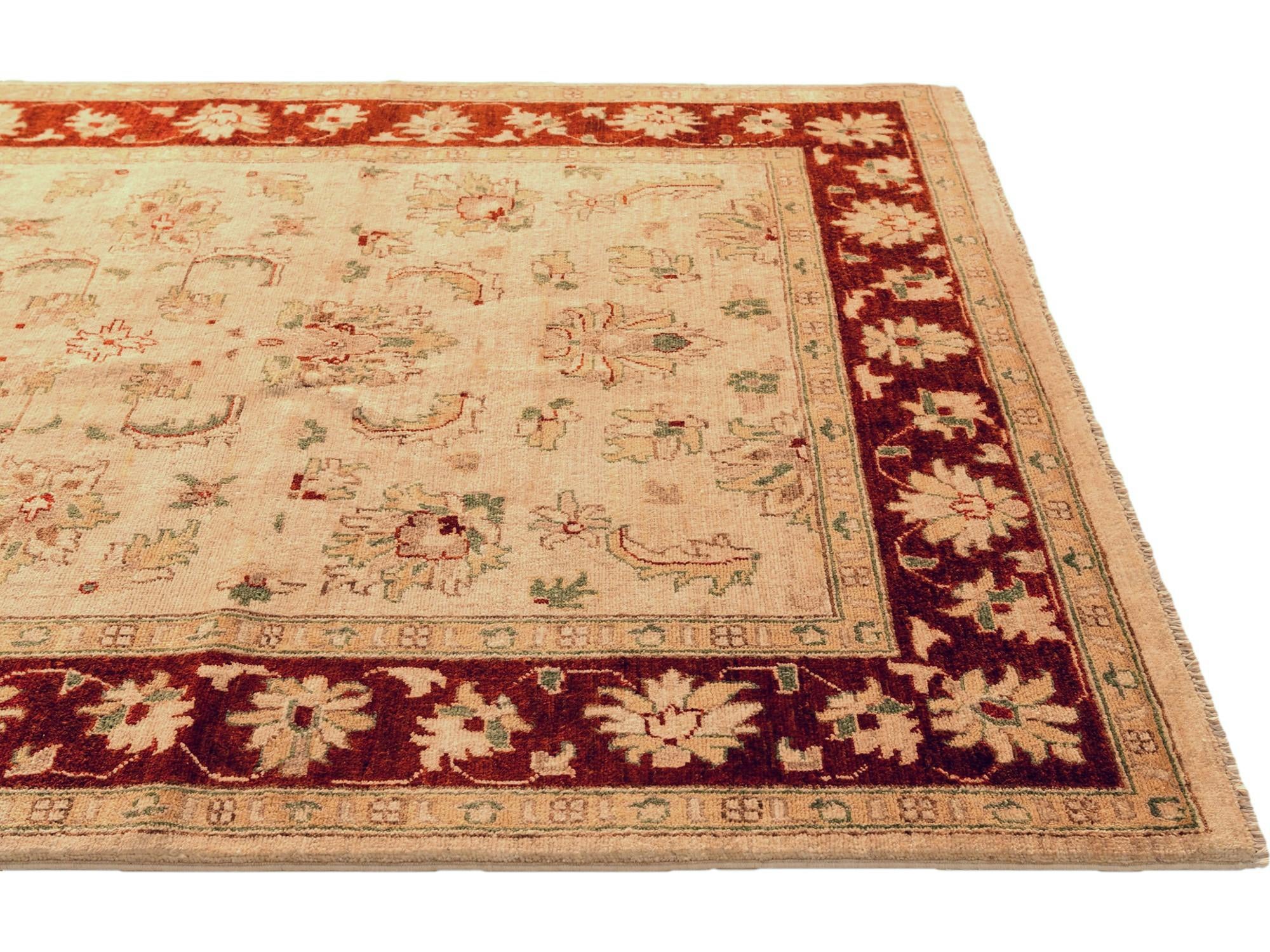 5' x 6' 11 Hand Knotted Ziegler Rug