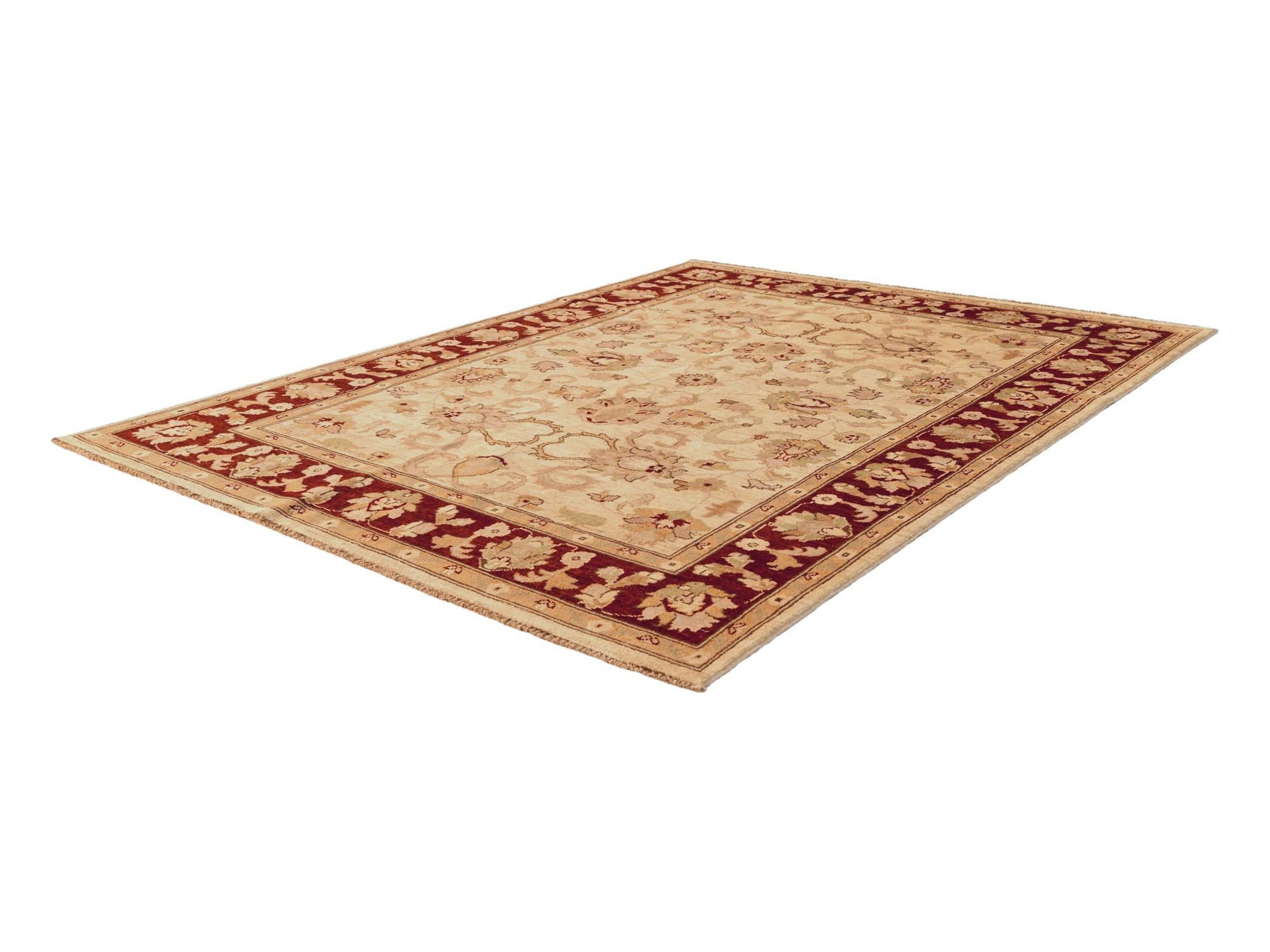 4' x 6' 4 Hand Knotted Ziegler Rug