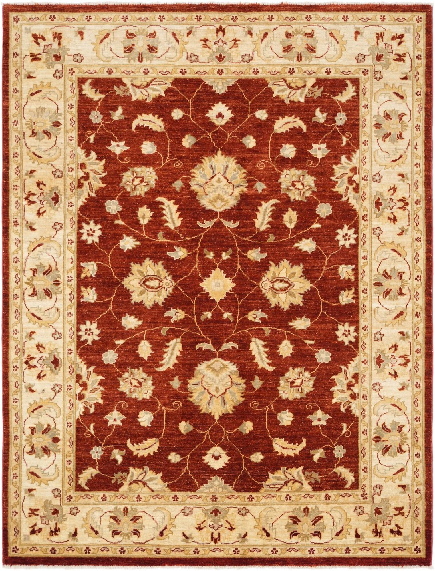 5' x 6' 7 Hand Knotted Ziegler Rug