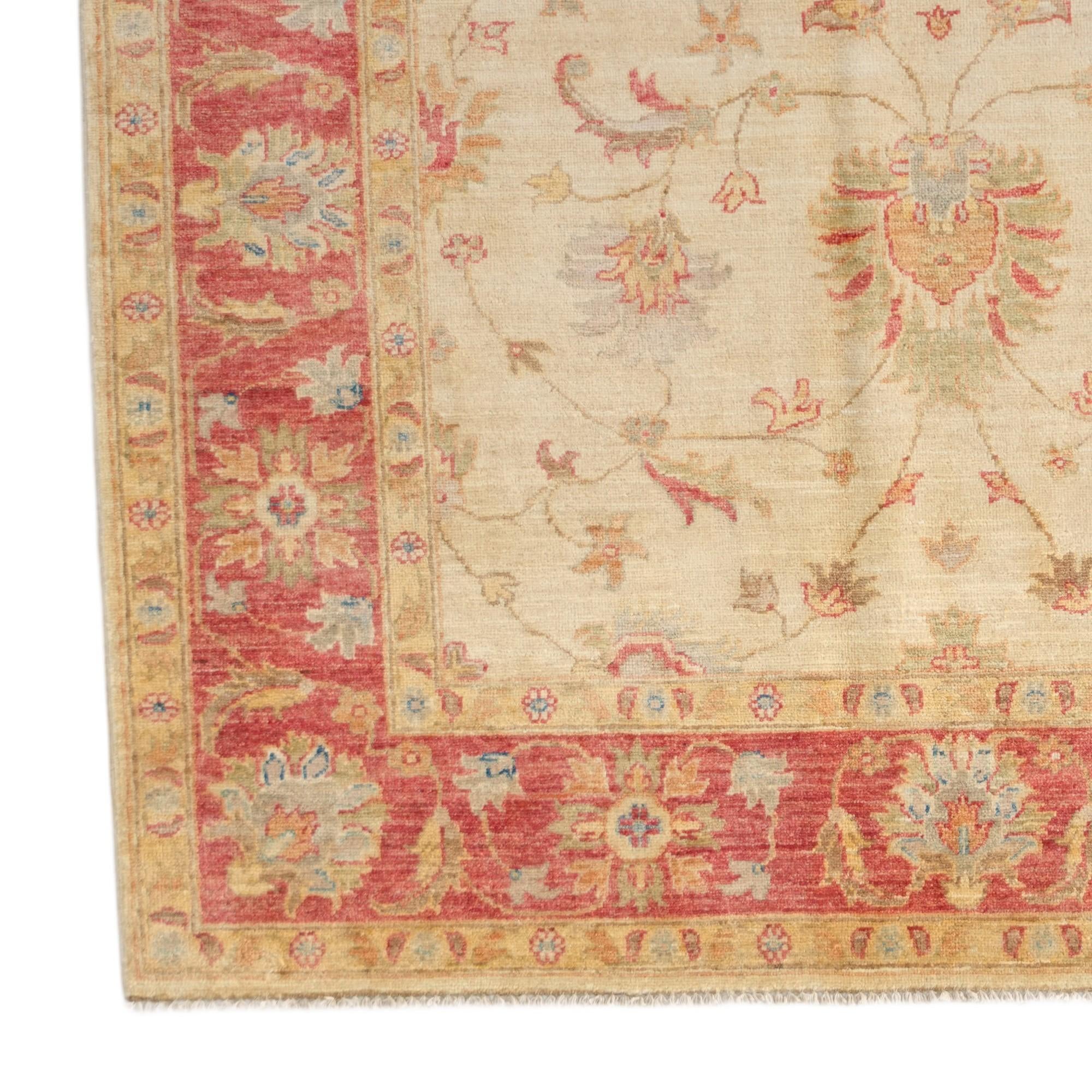 5' x 6' 6 Hand Knotted Ziegler Rug