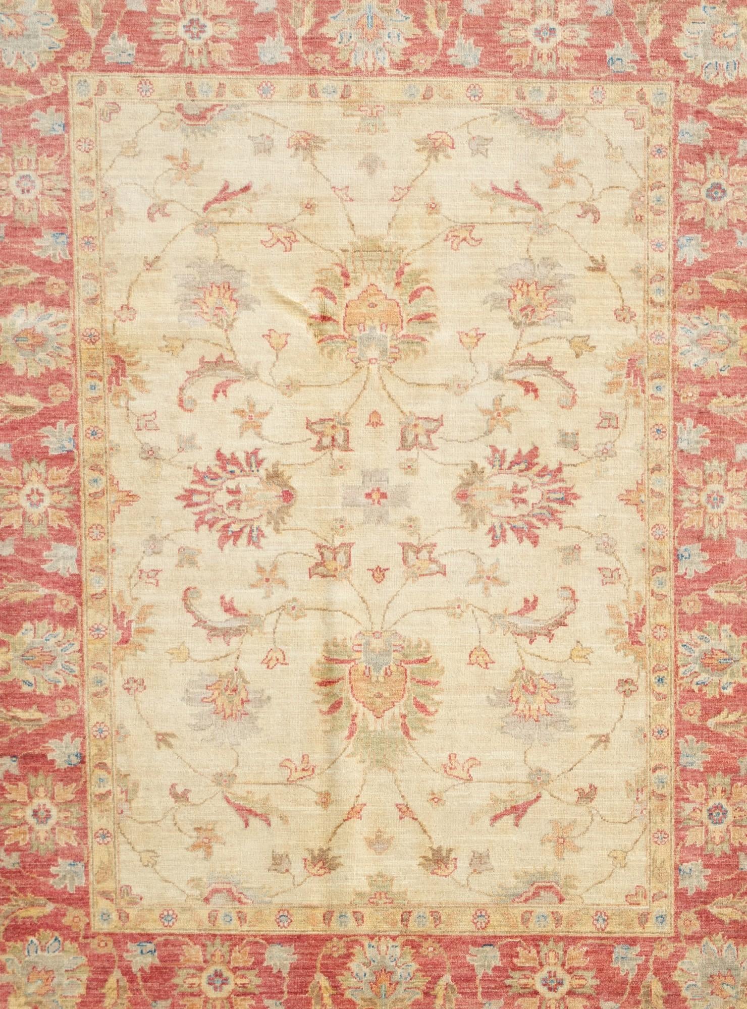 5' x 6' 6 Hand Knotted Ziegler Rug