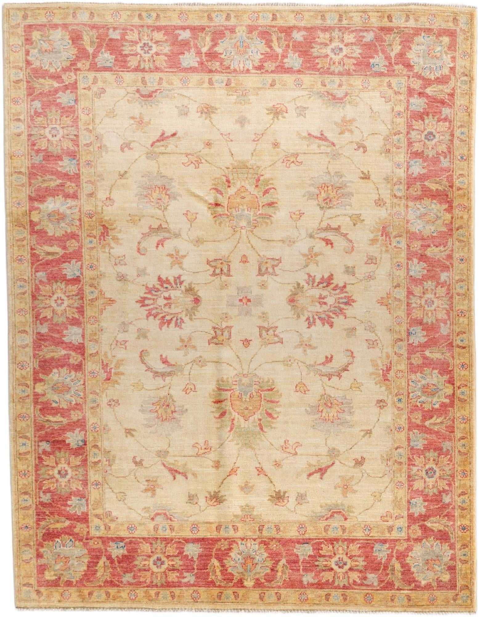 5' x 6' 6 Hand Knotted Ziegler Rug