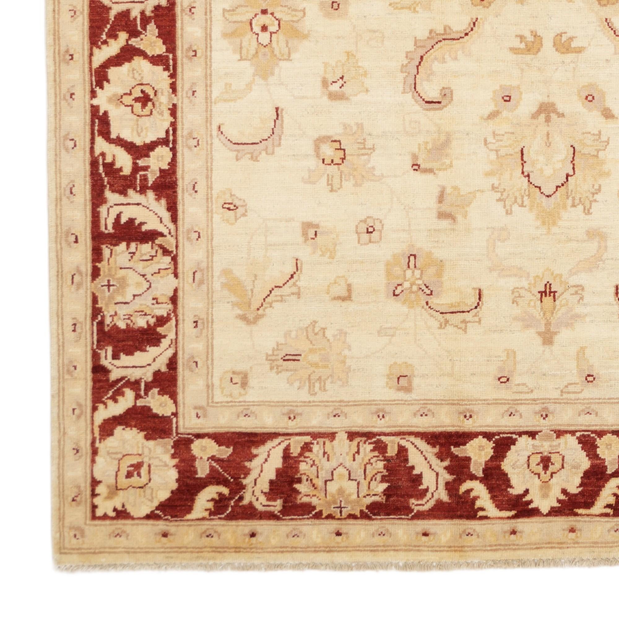 5' x 6' 7 Hand Knotted Ziegler Rug
