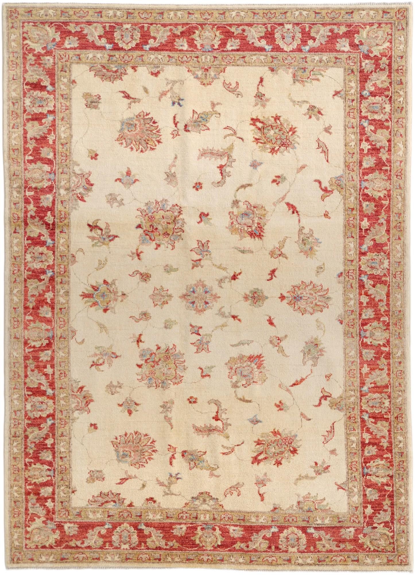 4' 10 x 6' 9 Hand Knotted Ziegler Rug