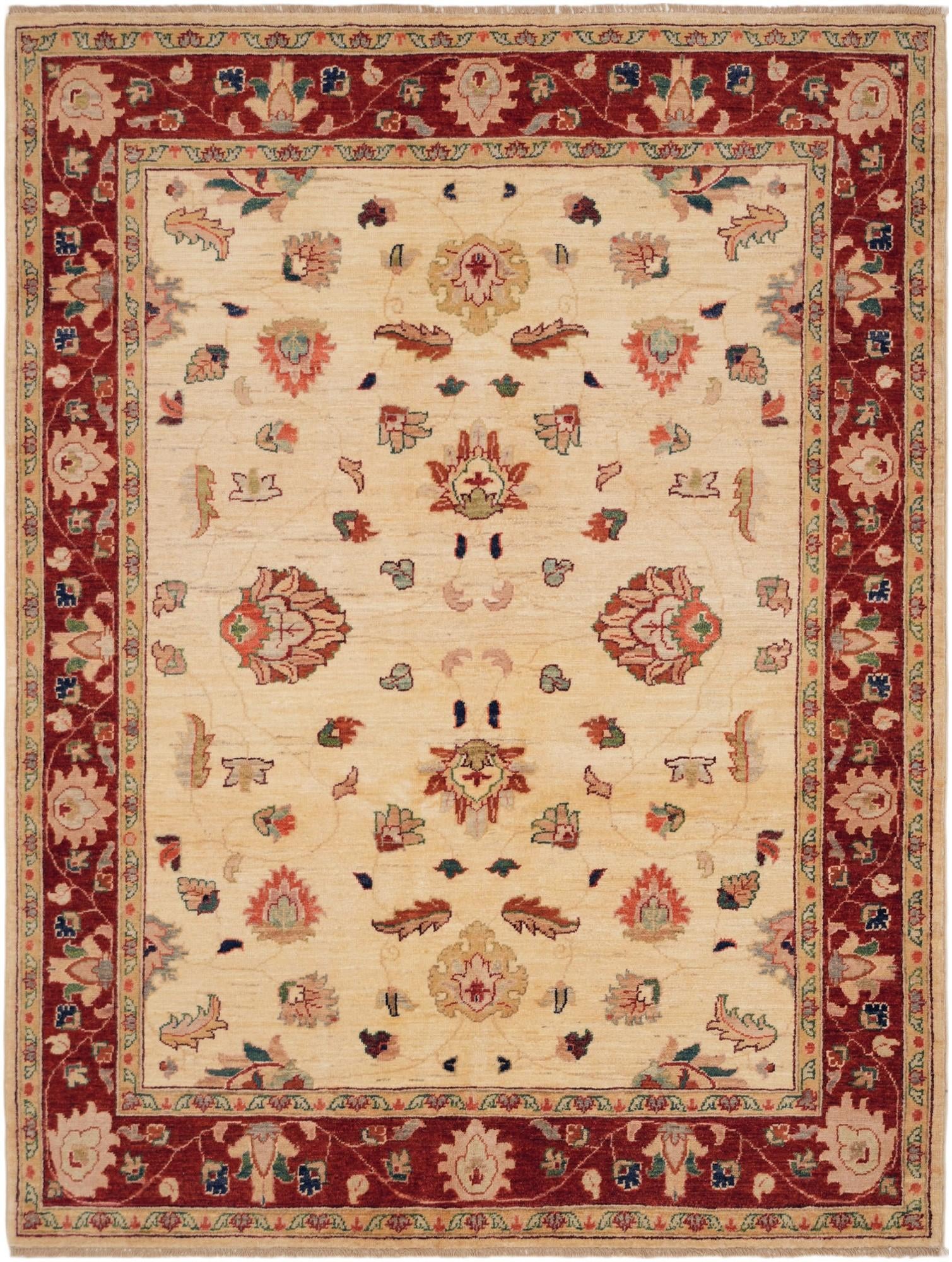 5' x 6' 8 Hand Knotted Ziegler Rug