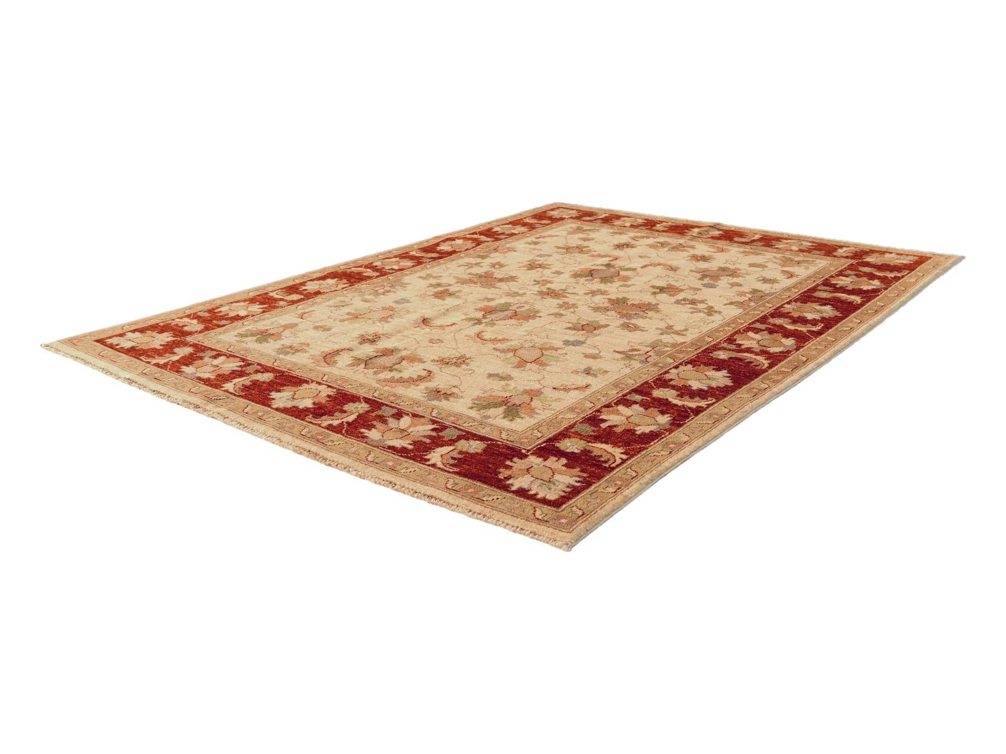 4' 11 x 6' 10 Hand Knotted Ziegler Rug