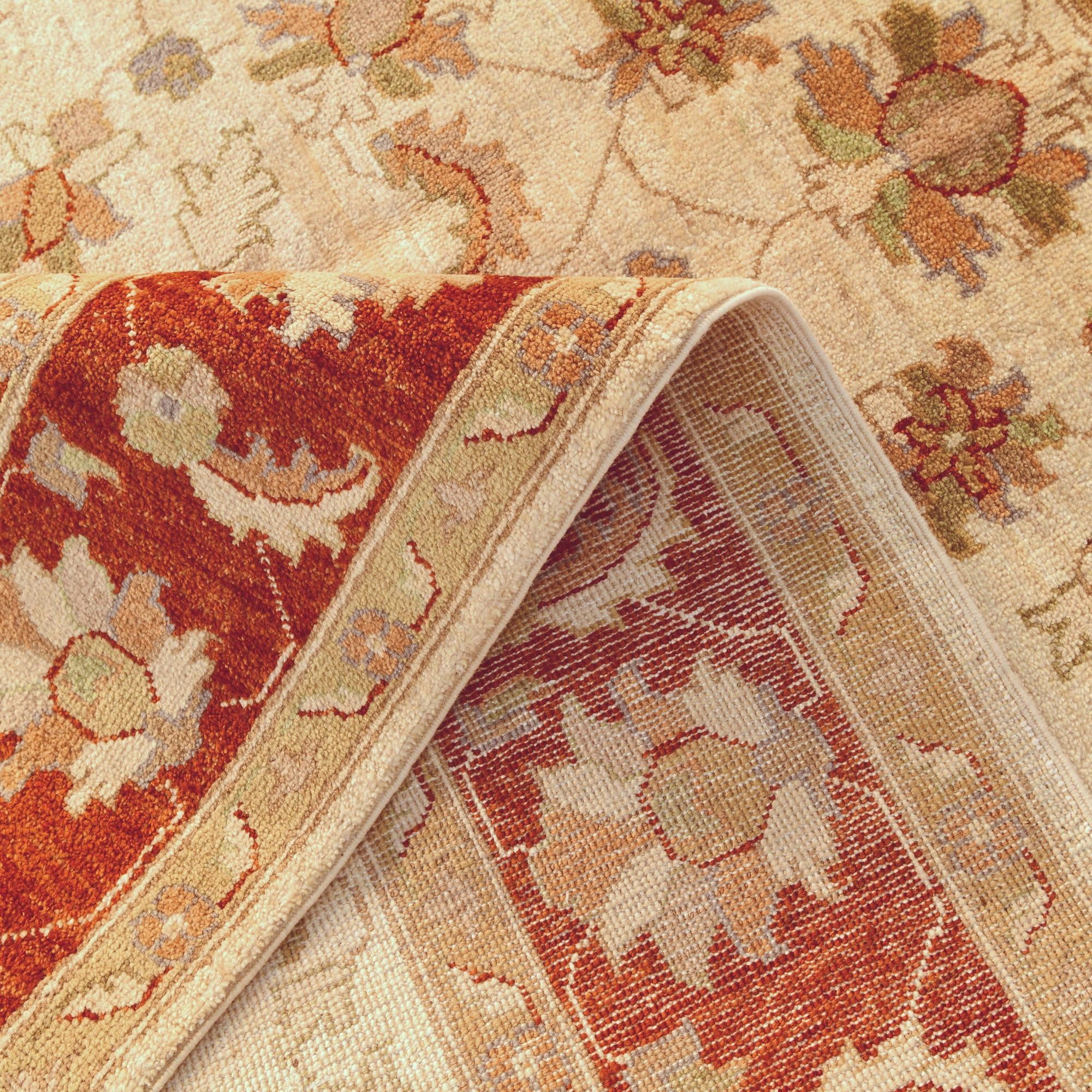 4' 11 x 6' 10 Hand Knotted Ziegler Rug
