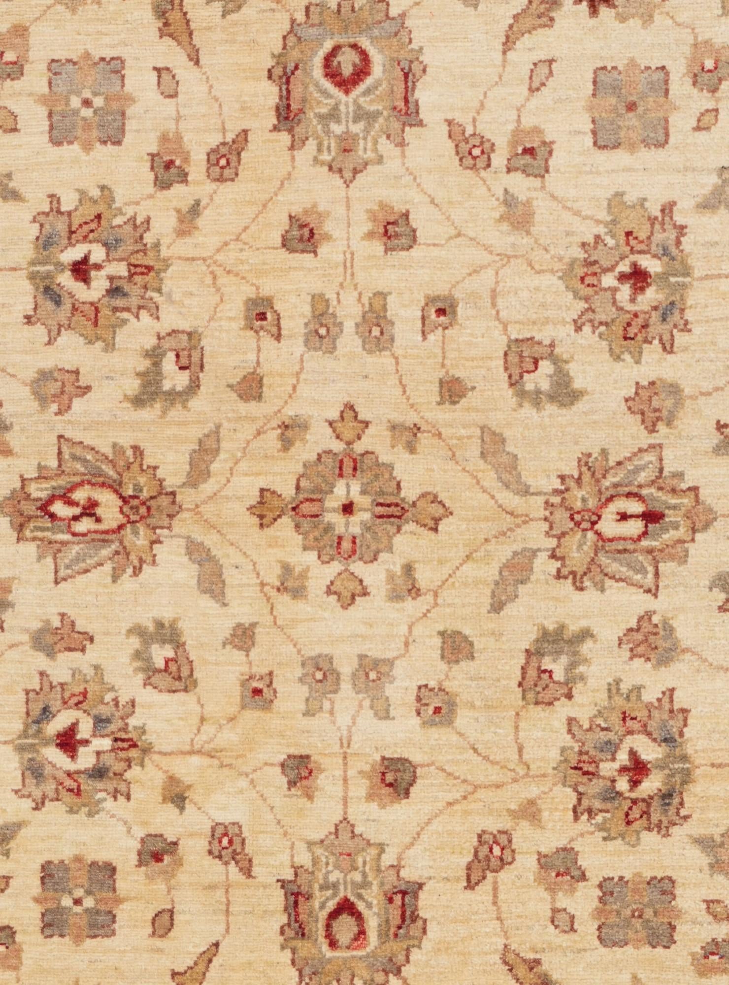 4' 11 x 6' 7 Hand Knotted Ziegler Rug