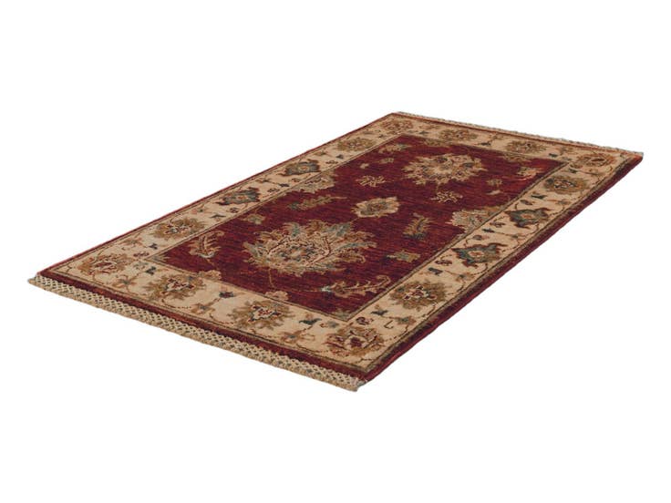 Detail image of 2' x 3' 5 Hand Knotted Ziegler Rug
