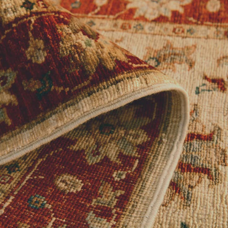 Detail image of 1' 11 x 3' Hand Knotted Ziegler Rug