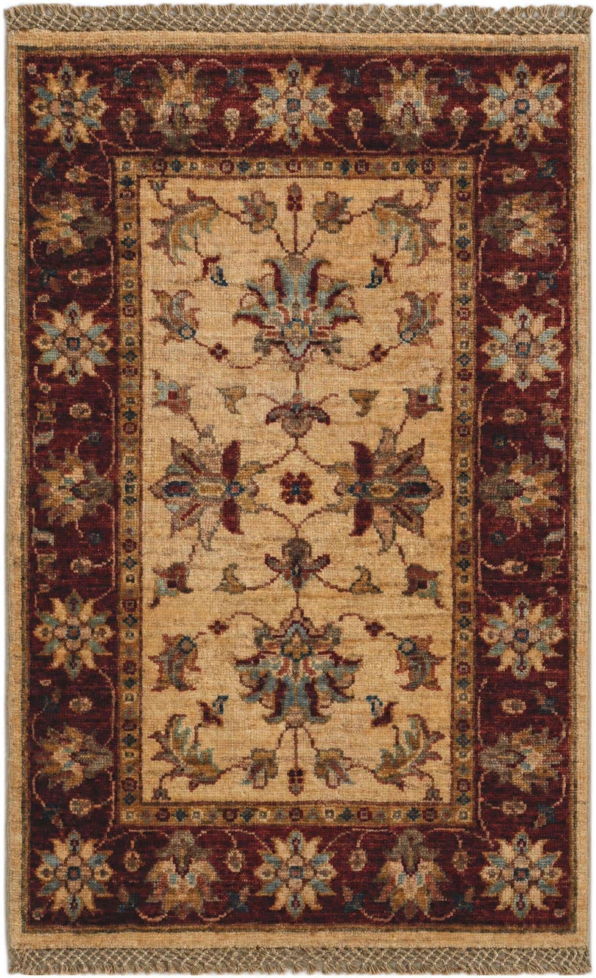 1' 11 x 3' Hand Knotted Ziegler Rug