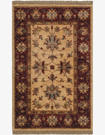 1' 11 x 3' Hand Knotted Ziegler Rug