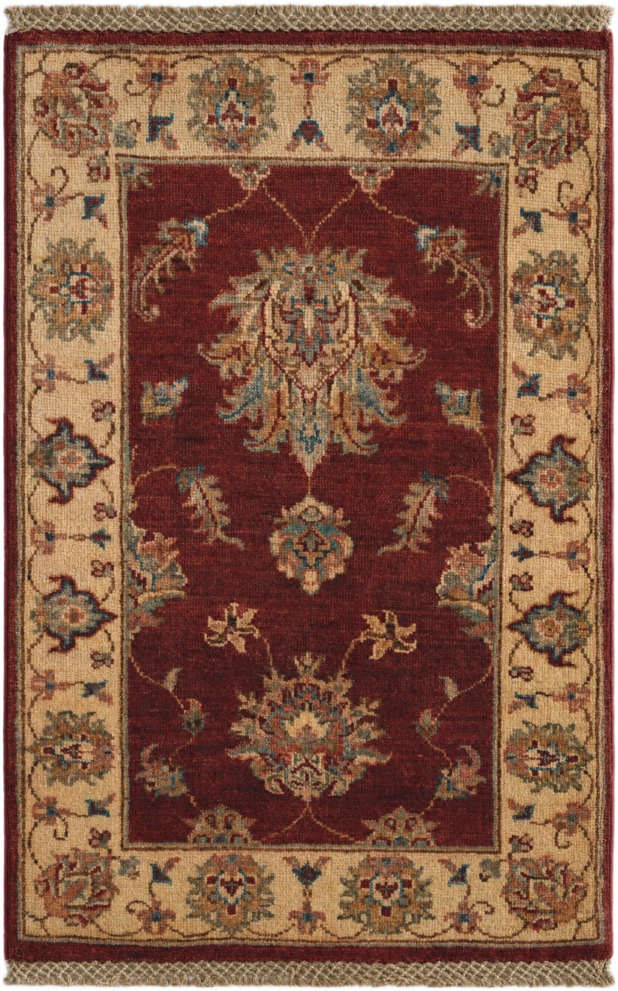 1' 11 x 2' 11 Hand Knotted Ziegler Rug