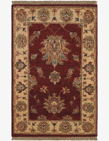 1' 11 x 2' 11 Hand Knotted Ziegler Rug