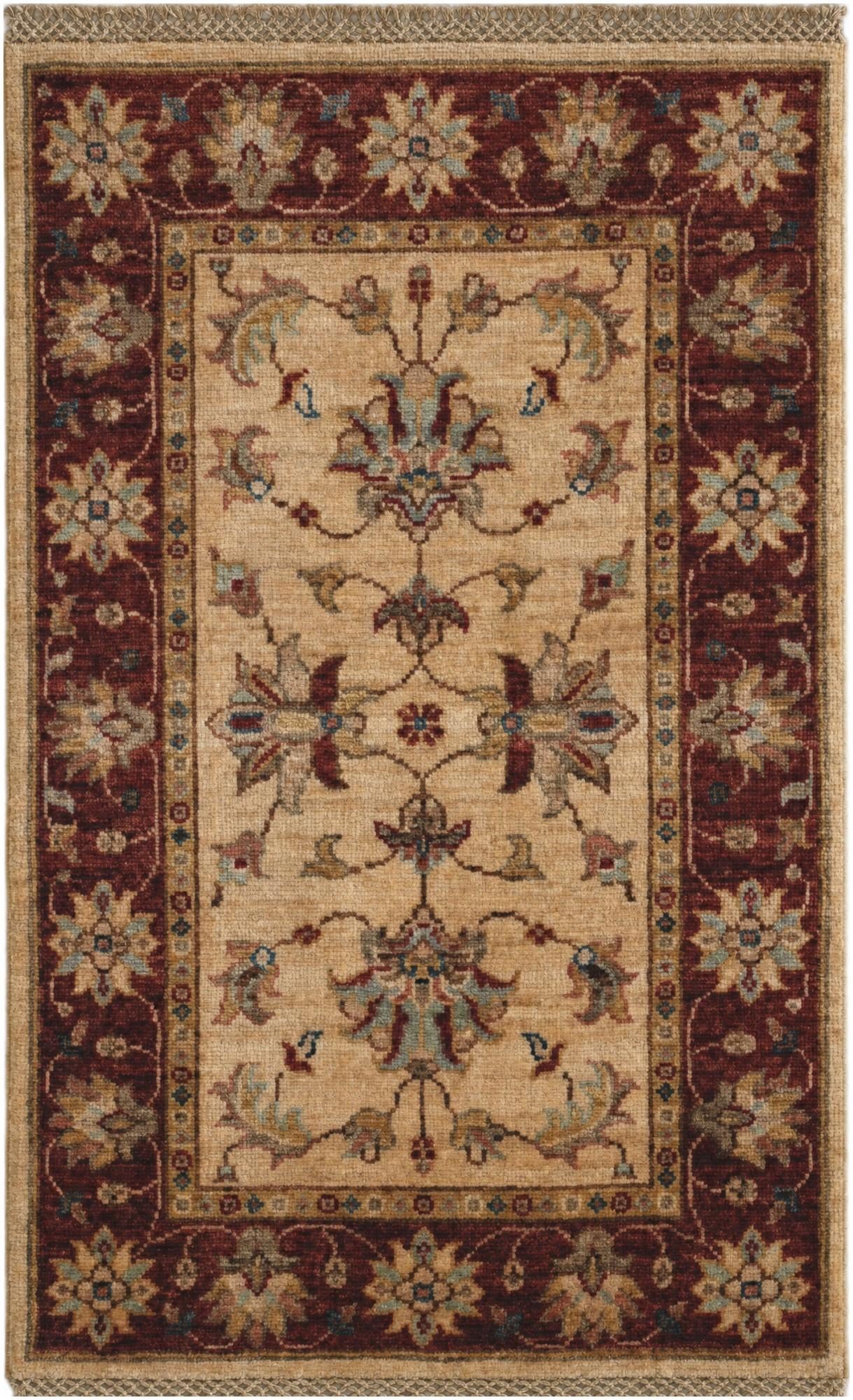 1' 11 x 2' 11 Hand Knotted Ziegler Rug