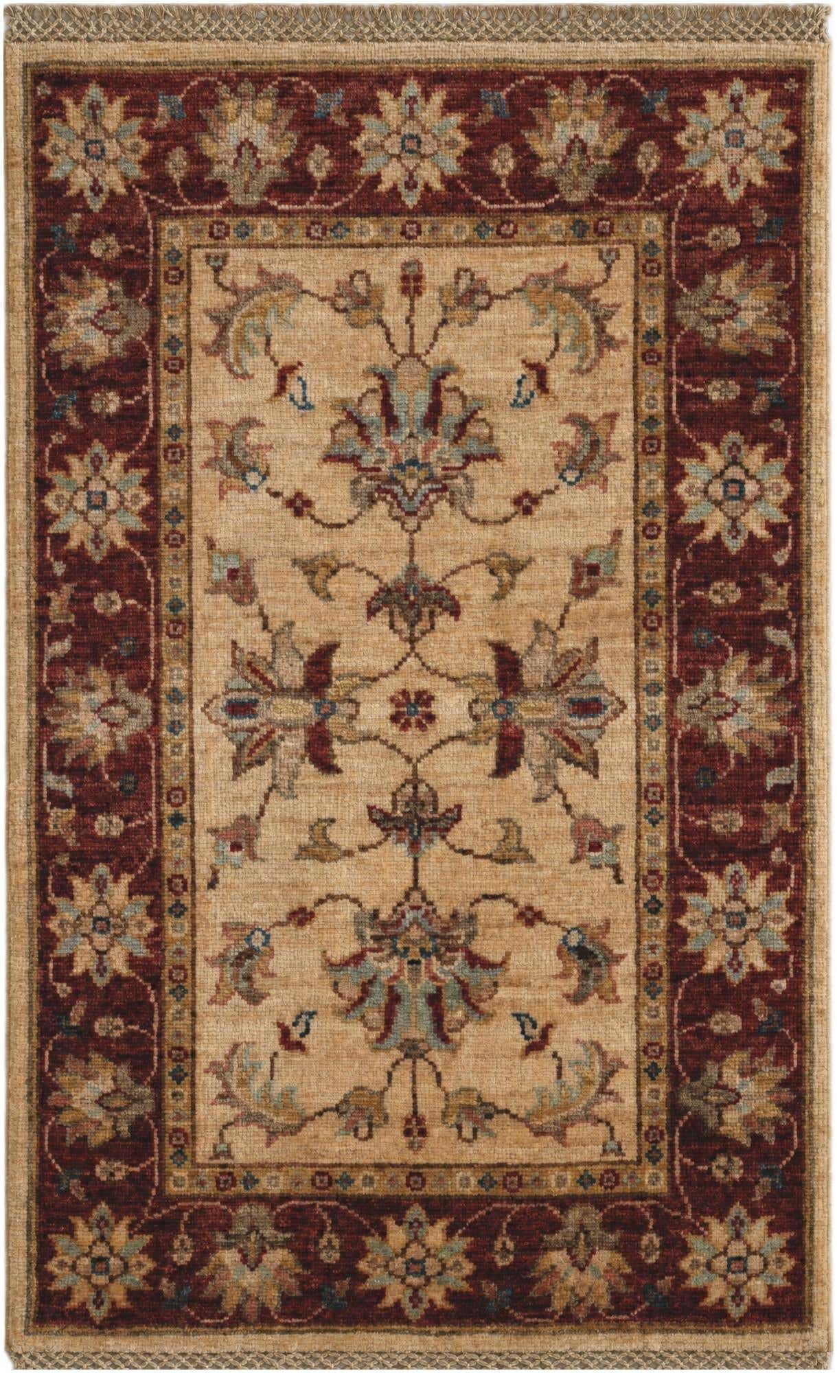 1' 11 x 2' 11 Hand Knotted Ziegler Rug
