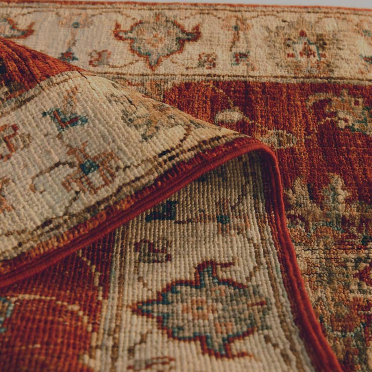 Detail image of 2' x 2' 11 Hand Knotted Ziegler Rug