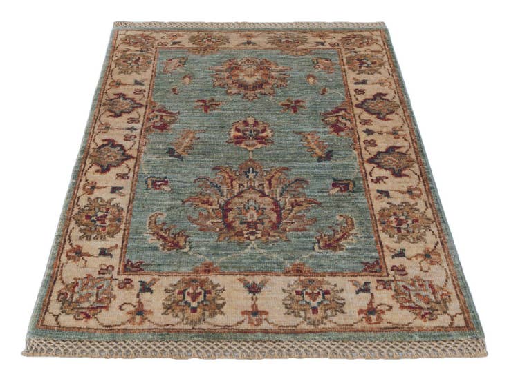 Detail image of 2' 1 x 2' 11 Hand Knotted Ziegler Rug
