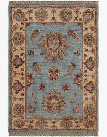 2' 1 x 2' 11 Hand Knotted Ziegler Rug