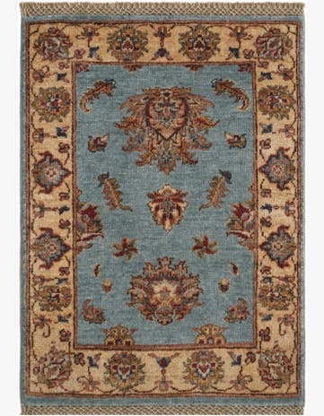 2' x 2' 9 Hand Knotted Ziegler Rug