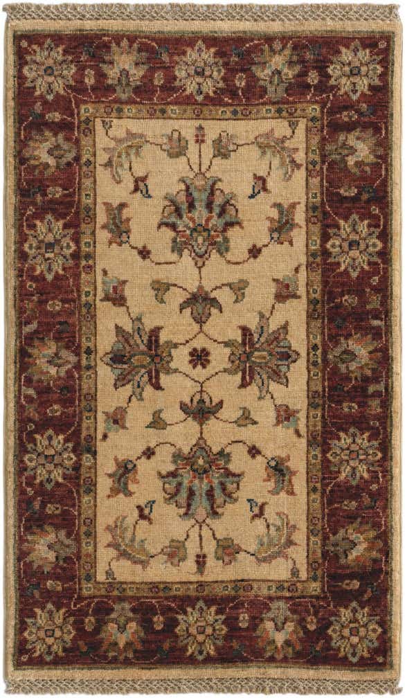 2' x 3' 4 Hand Knotted Ziegler Rug