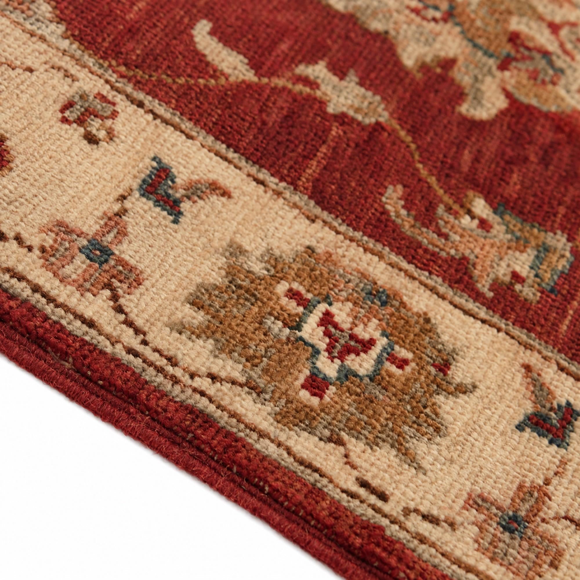 65cm x 95cm Hand Knotted Ziegler Rug
