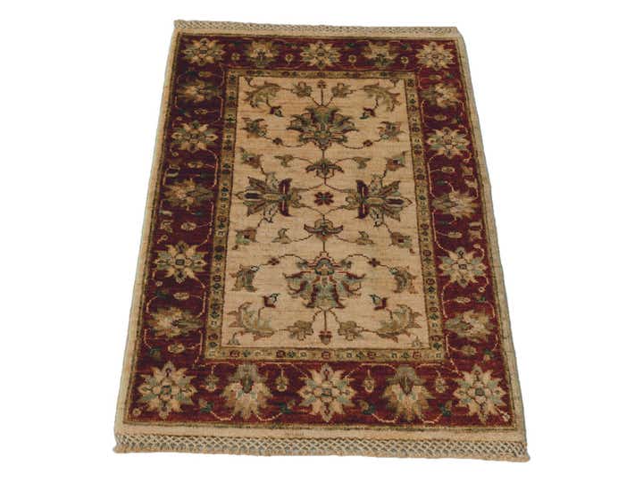 1' 11 x 3' Hand Knotted Ziegler Rug