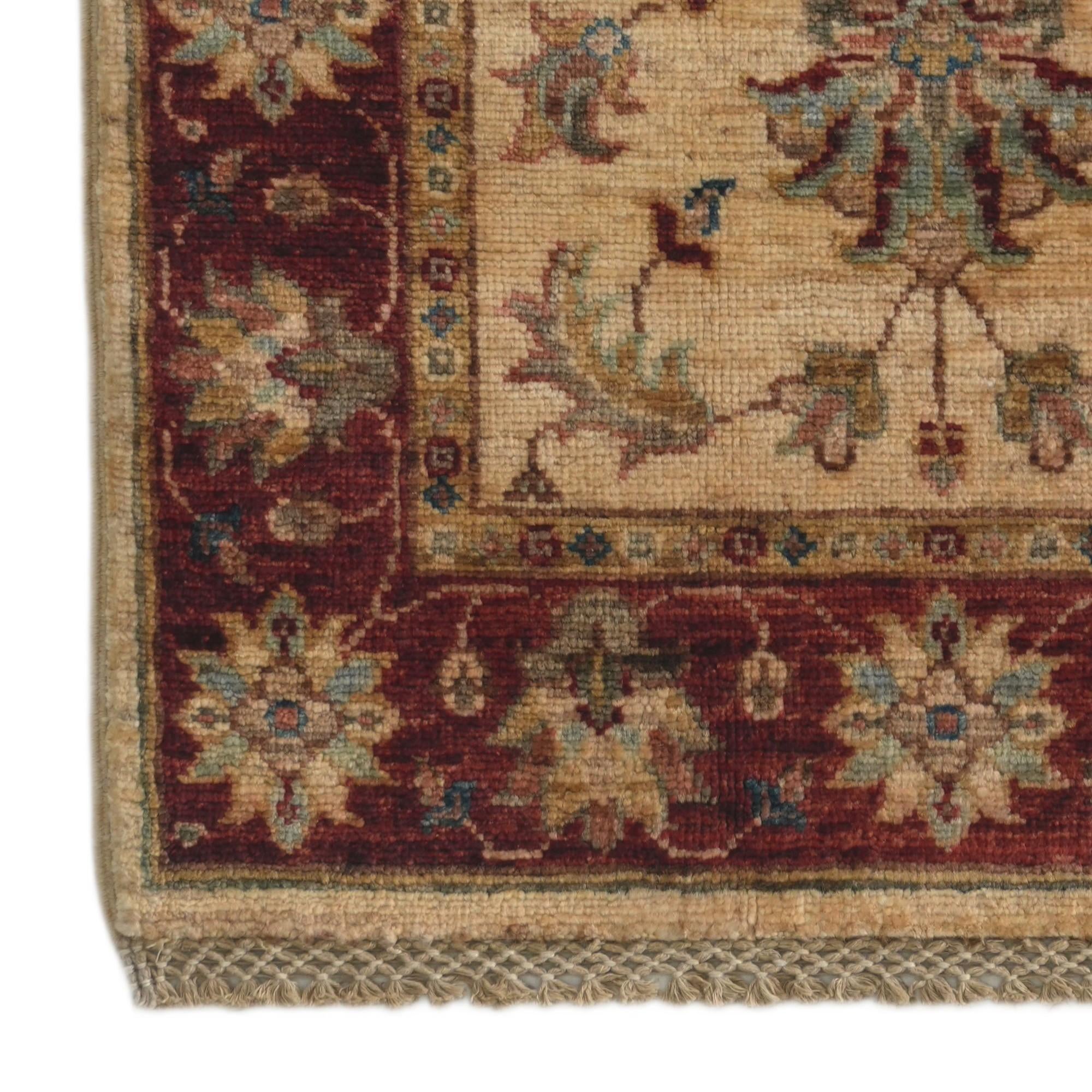 60cm x 90cm Hand Knotted Ziegler Rug