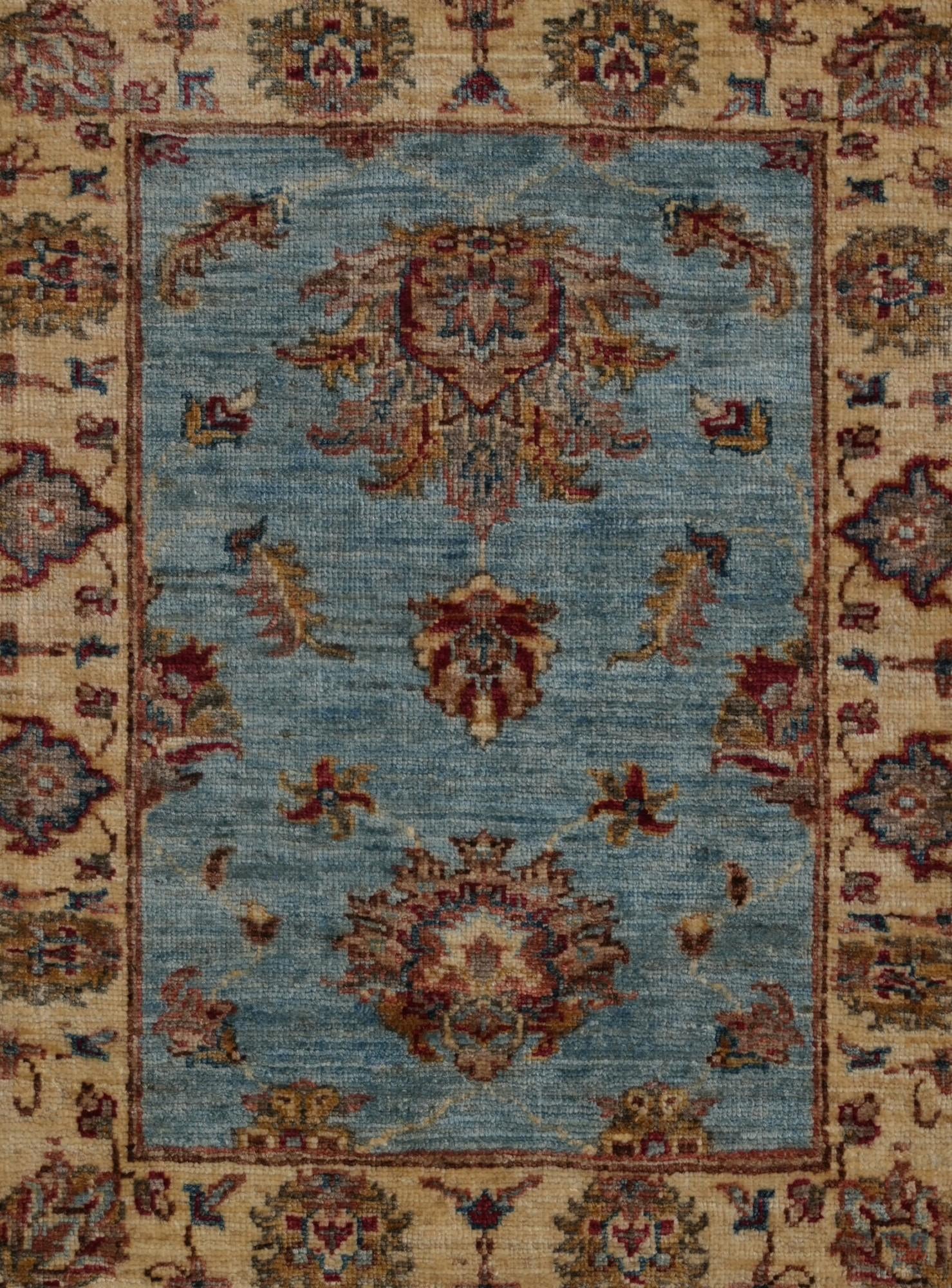 2' 2 x 2' 9 Hand Knotted Ziegler Rug