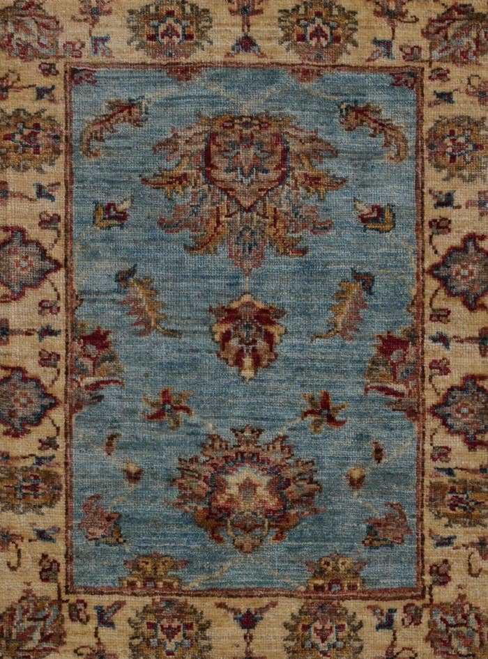 Detail image of 2' 2 x 2' 9 Hand Knotted Ziegler Rug
