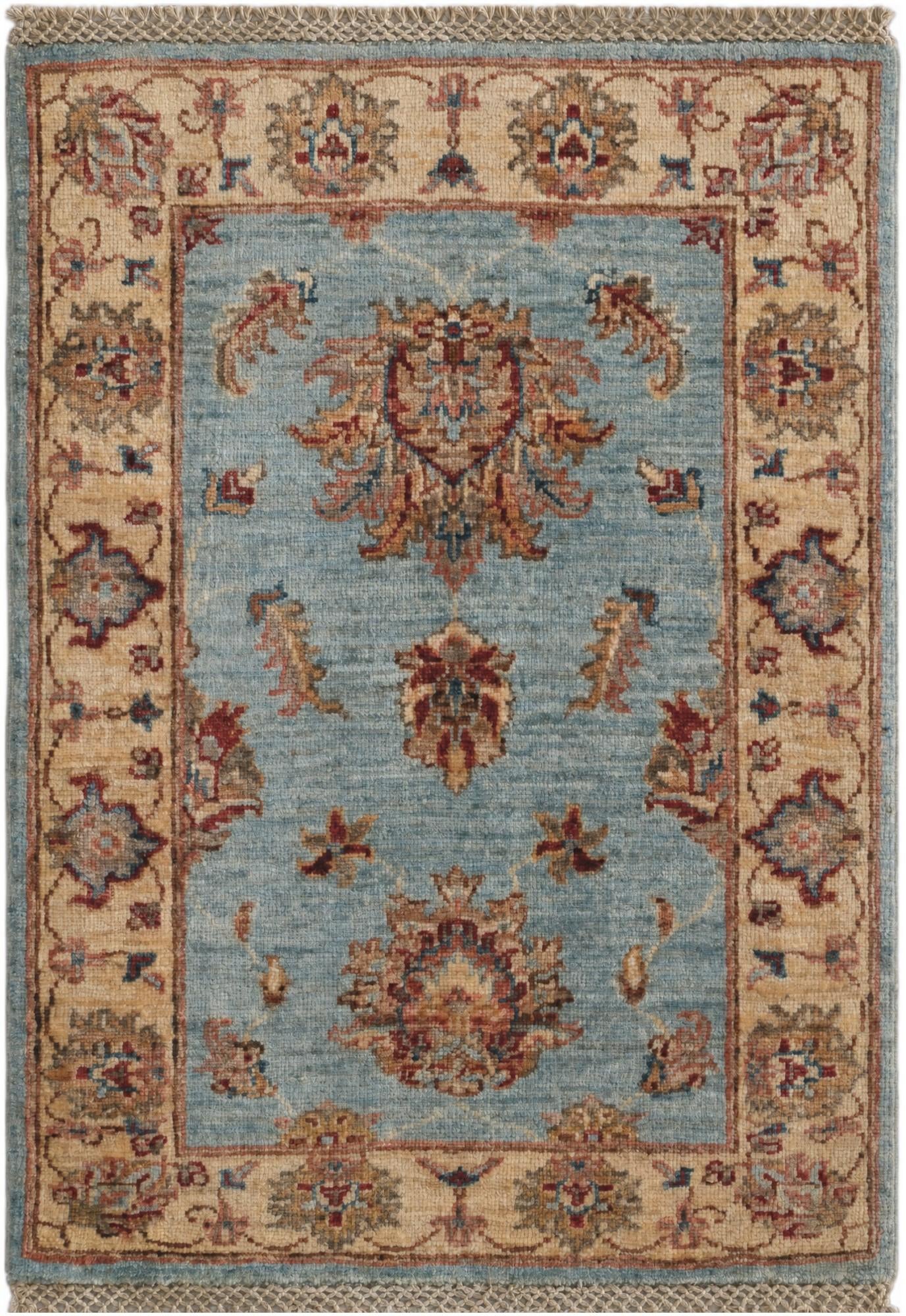 2' 2 x 2' 11 Hand Knotted Ziegler Rug