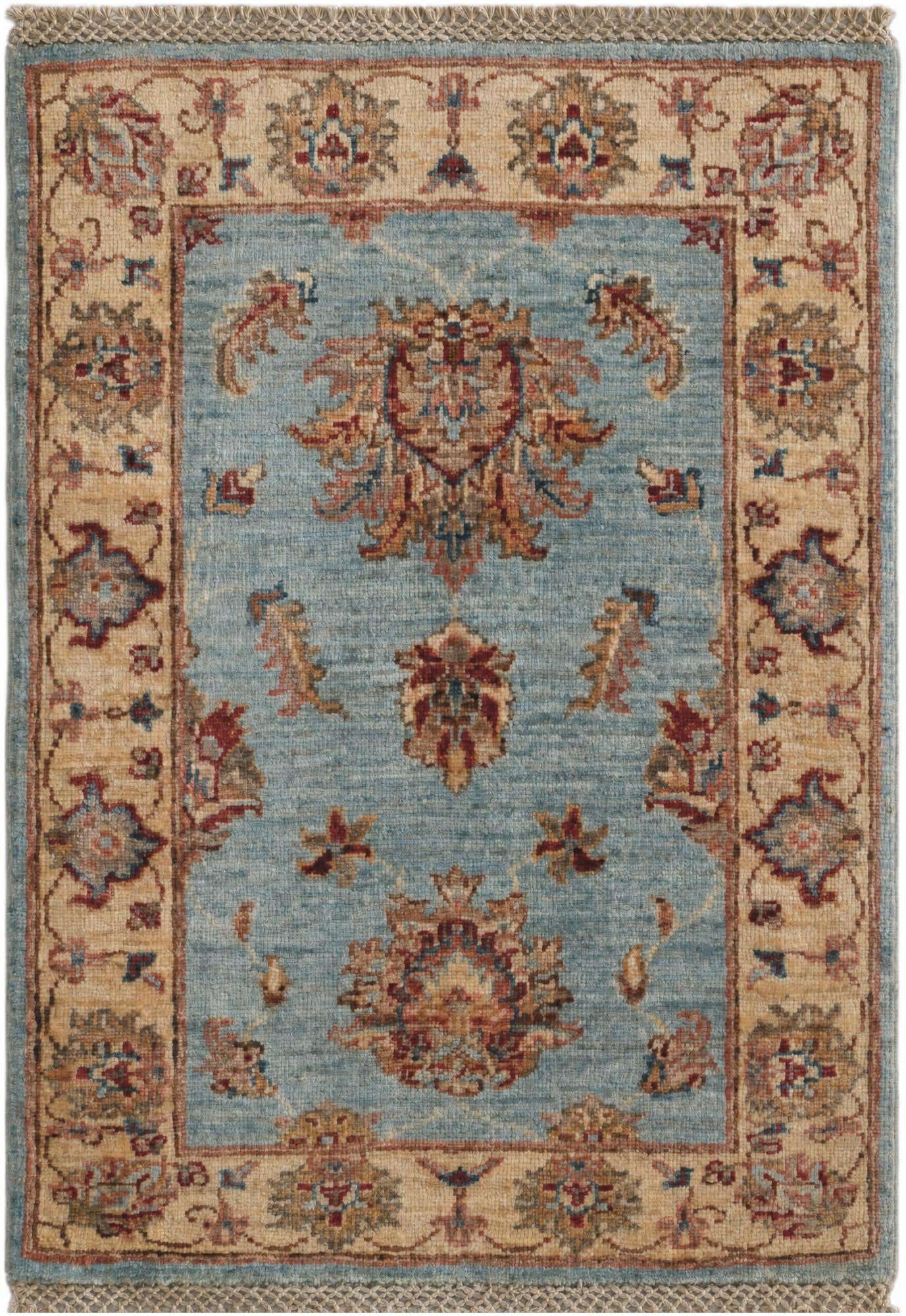 2' 2 x 2' 11 Hand Knotted Ziegler Rug