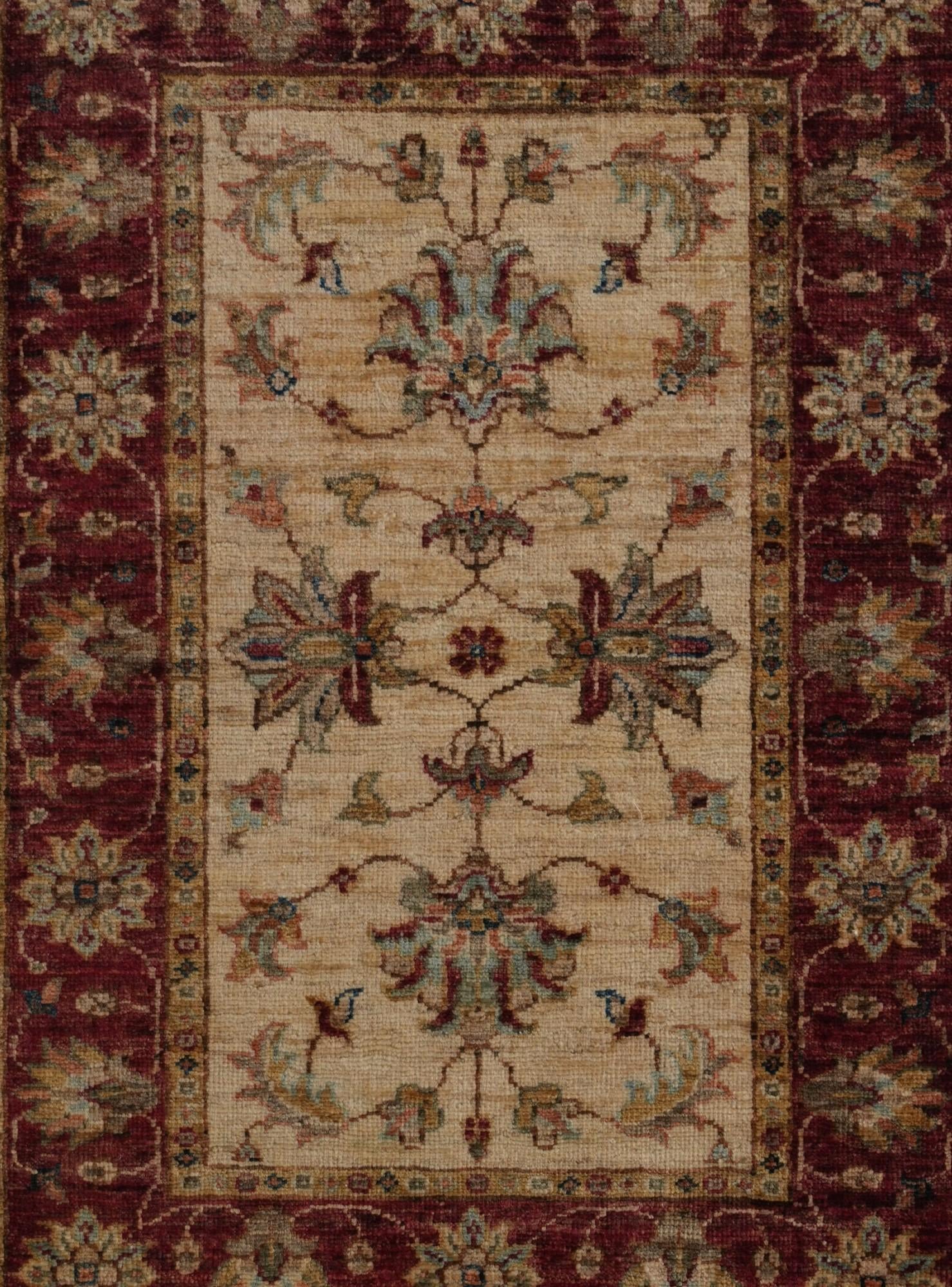 2' x 2' 11 Hand Knotted Ziegler Rug