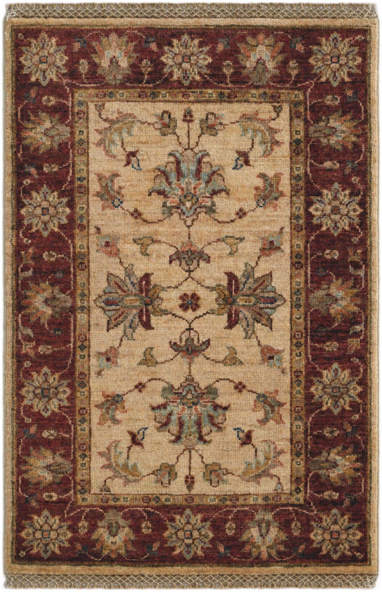 2' x 2' 11 Hand Knotted Ziegler Rug