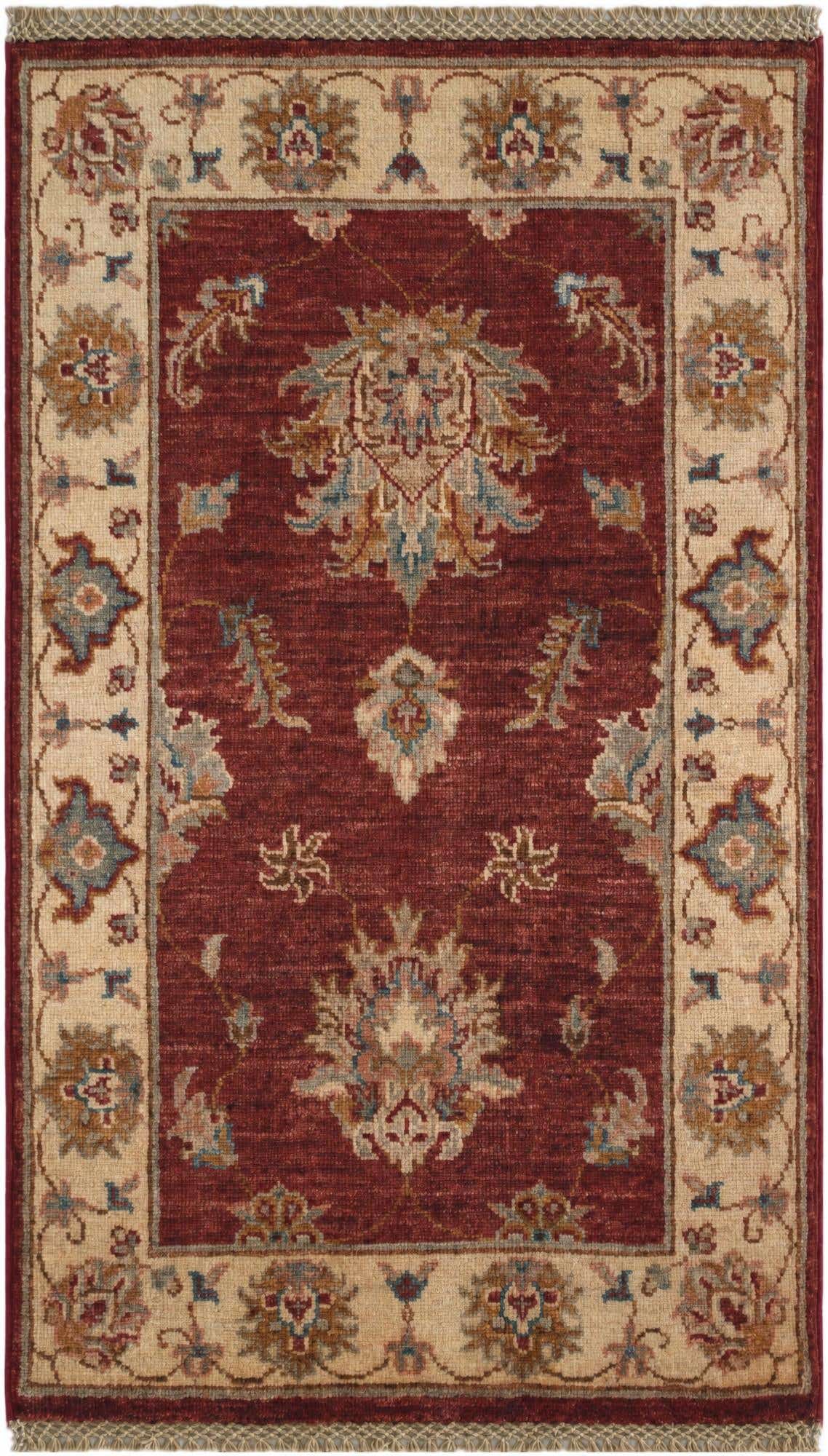 2' 1 x 3' 5 Hand Knotted Ziegler Rug
