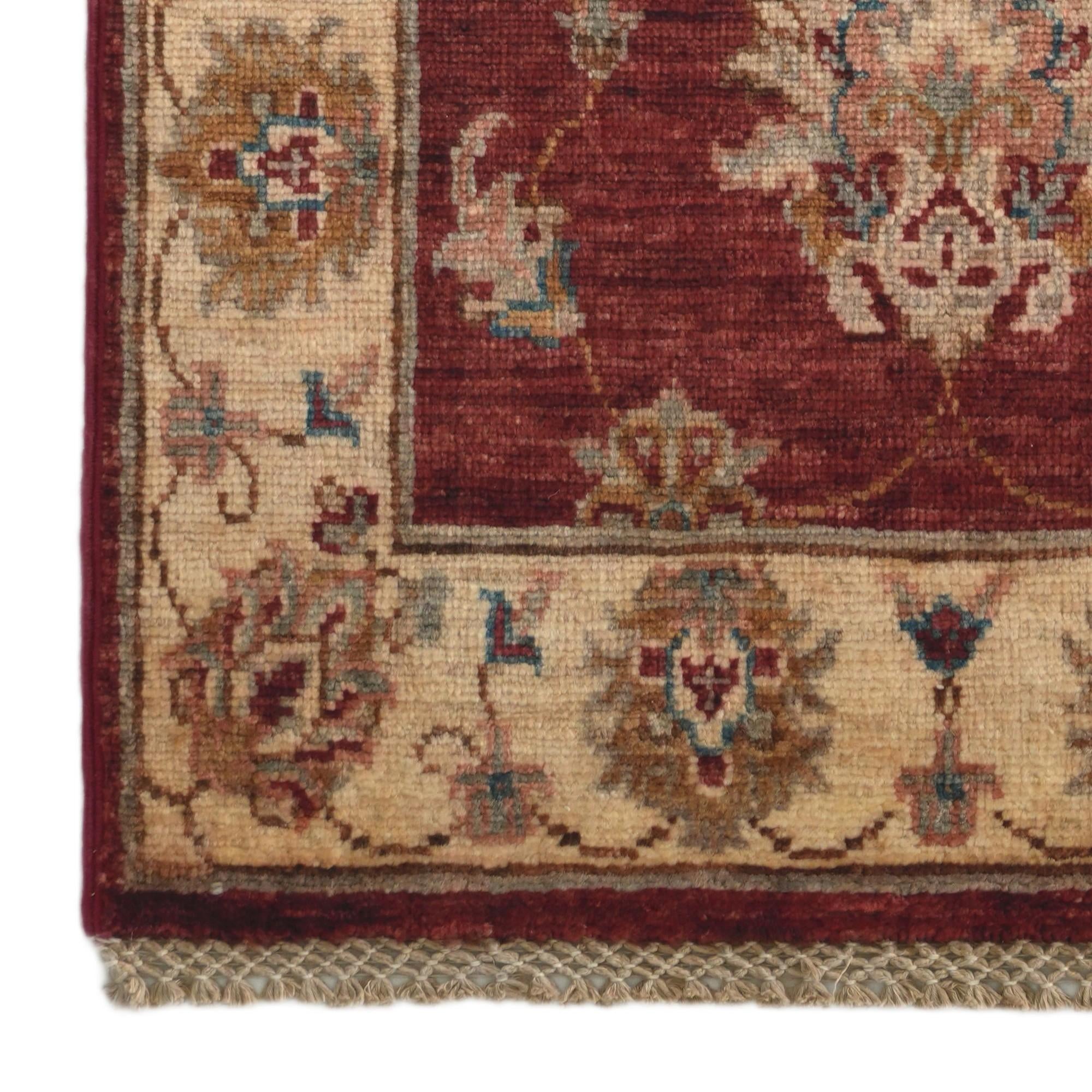 1' 11 x 3' 7 Hand Knotted Ziegler Rug