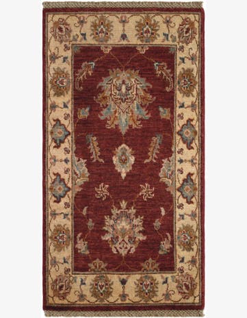 1' 11 x 3' 7 Hand Knotted Ziegler Rug