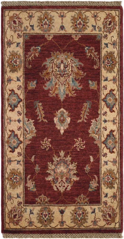 1' 11 x 3' 7 Hand Knotted Ziegler Rug