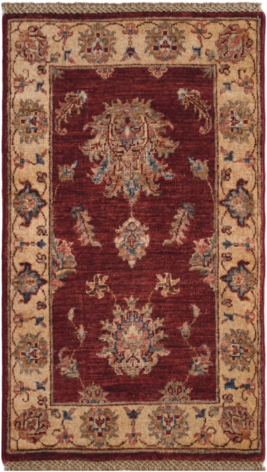 1' 11 x 3' 5 Hand Knotted Ziegler Rug