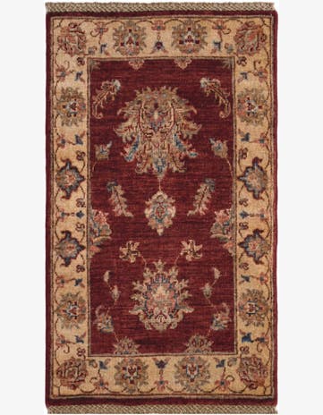 1' 11 x 3' 5 Hand Knotted Ziegler Rug