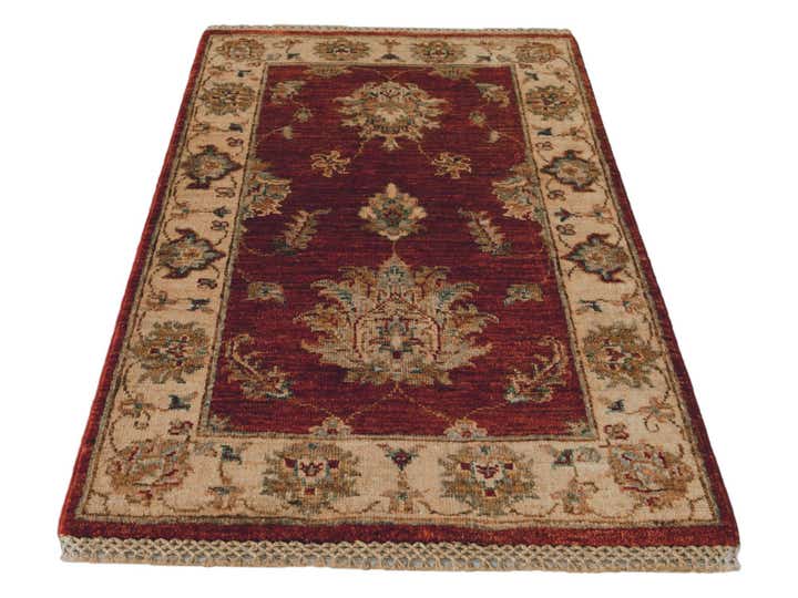 1' 11 x 3' 2 Hand Knotted Ziegler Rug